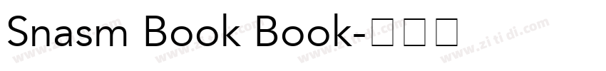 Snasm Book Book字体转换 Snasm Book Book字体转换